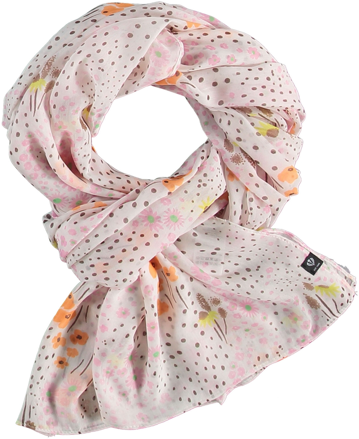 Fraas Women's Ditsy Floral Scarf In Pastel Pink