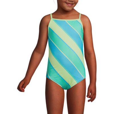 Lands End Girls Chlorine Resistant Reversible One Piece Swimsuit Macy s