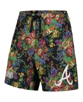 Men's Black Atlanta Braves Floral Shorts