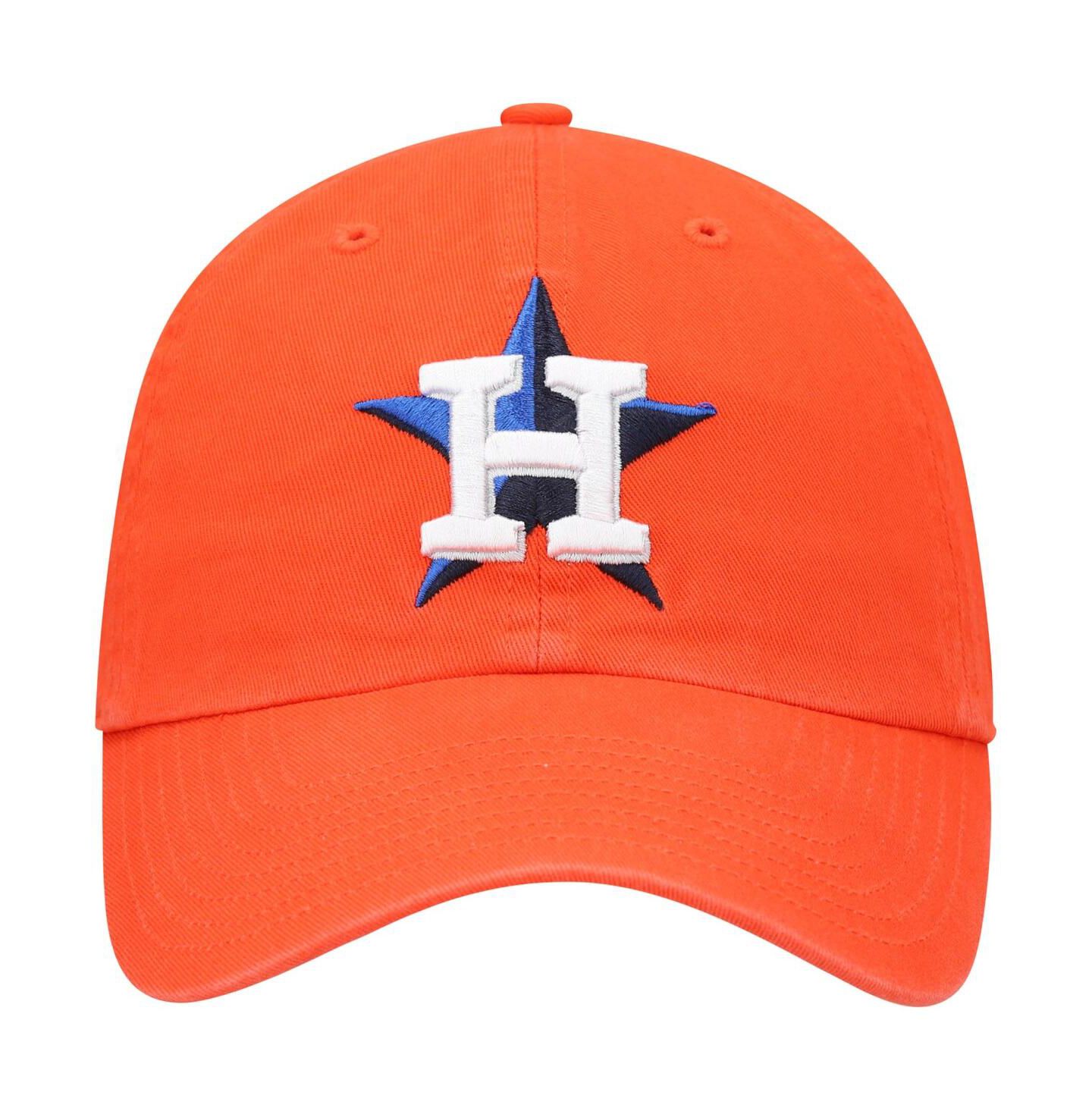 Мужская кепка '47 Brand Orange Houston Astros Clean Up Adjustable Hat — фото 4