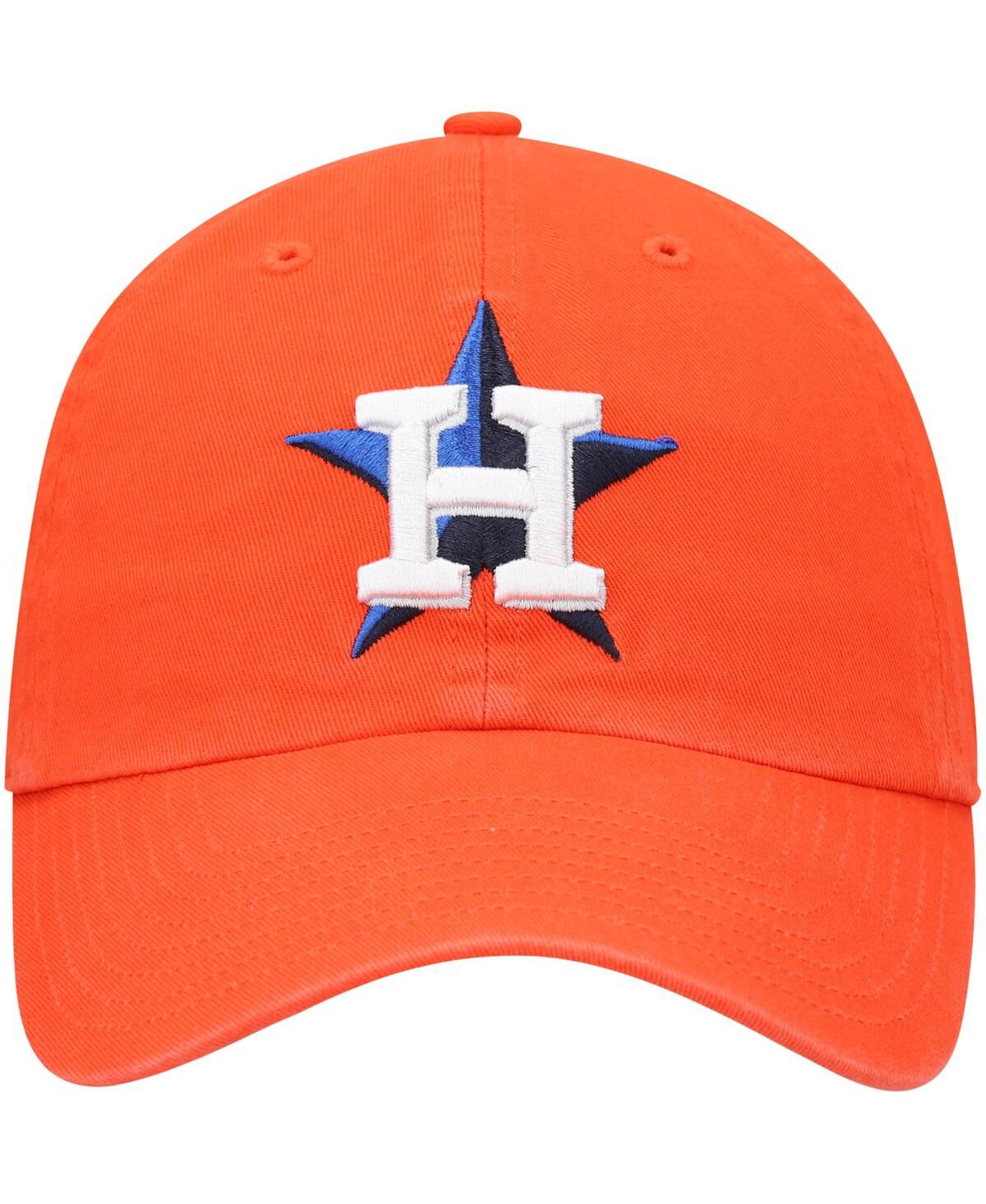 Men's '47 BrandHouston Astros Clean Up Adjustable Hat - Orange