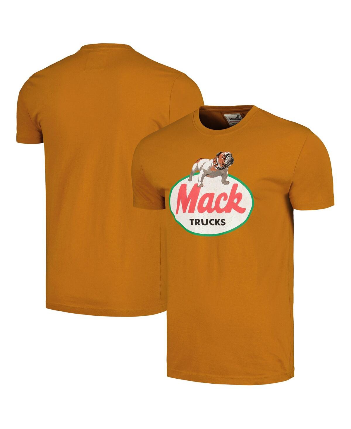 American Needle Men's  Brown Distressed Mack Trucks Brass Tacks T-shirt