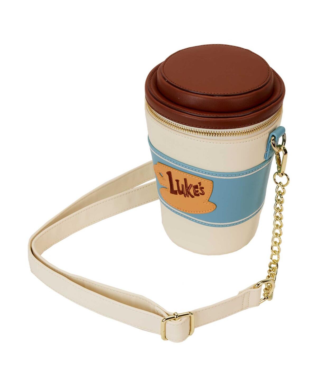 Shop Loungefly Men's And Women's  Gilmore Girls Luke's Diner To-go Cup Crossbody Bag In Multi