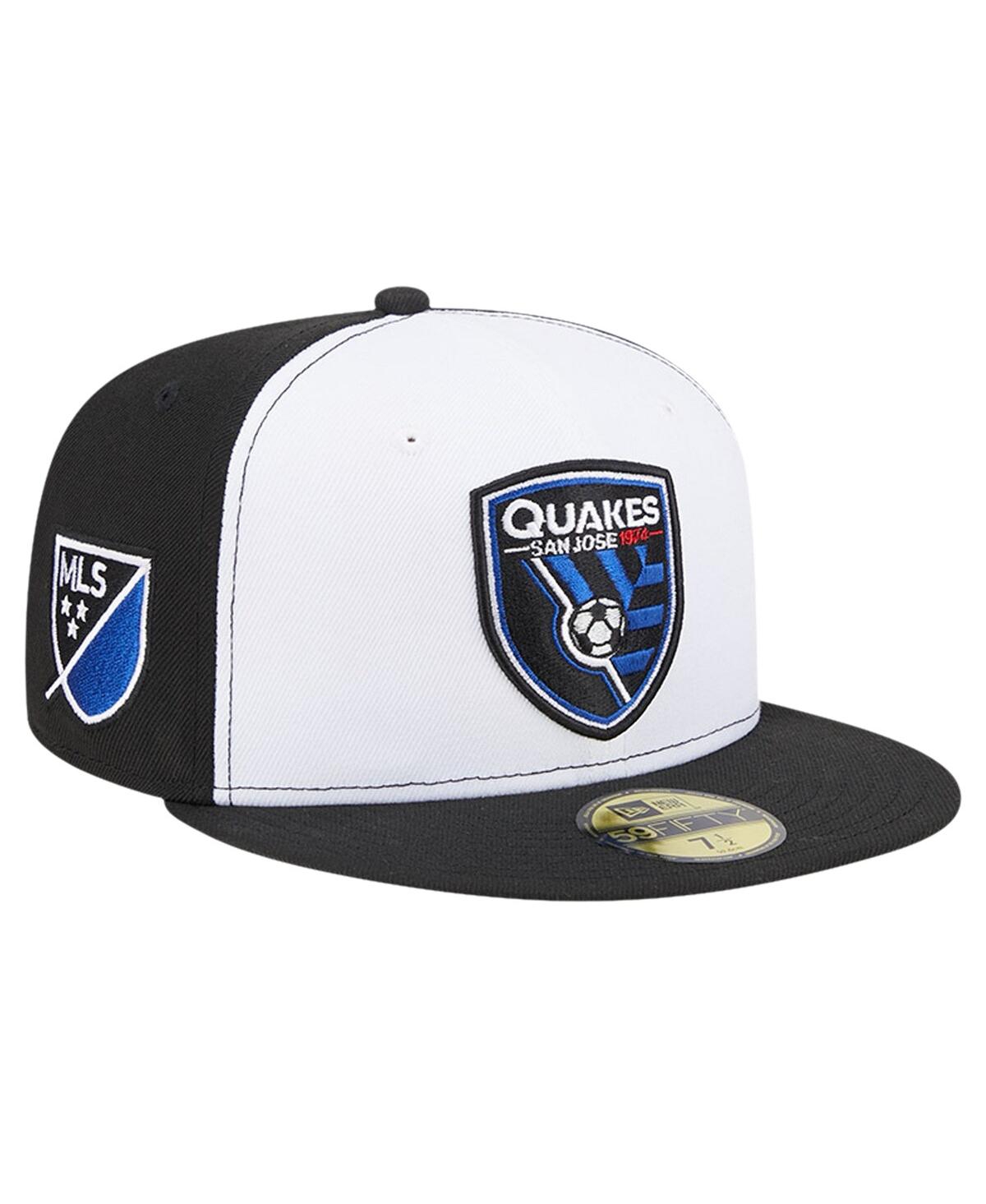 Men's New Era White, Black San Jose Earthquakes 2024 Kick Off Collection 59FIFTY Fitted Hat - White, Black