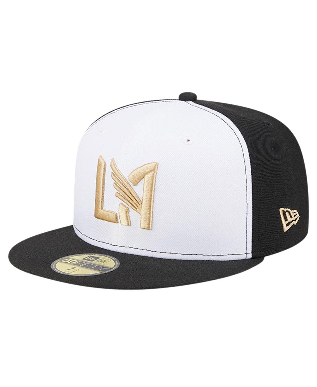 Shop New Era Men's  White, Black Lafc 2024 Kick Off Collection 59fifty Fitted Hat In White,black