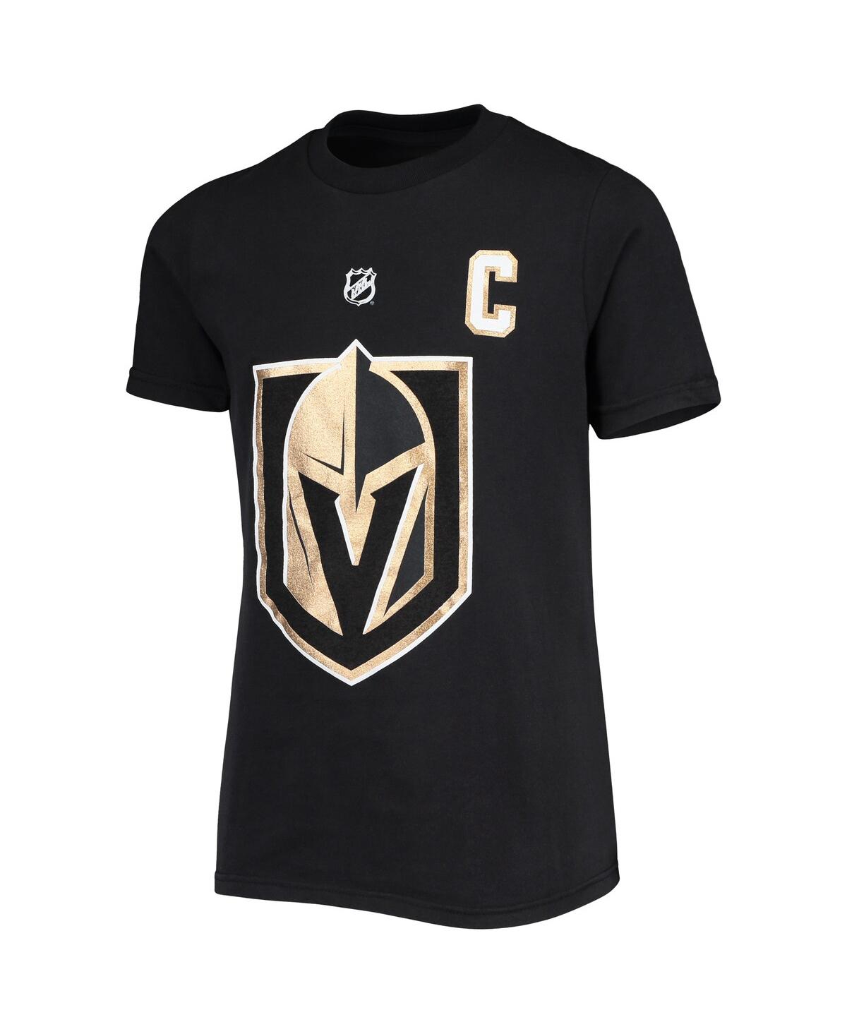 Shop Outerstuff Big Boys Mark Stone Black Vegas Golden Knights Player Name And Number T-shirt