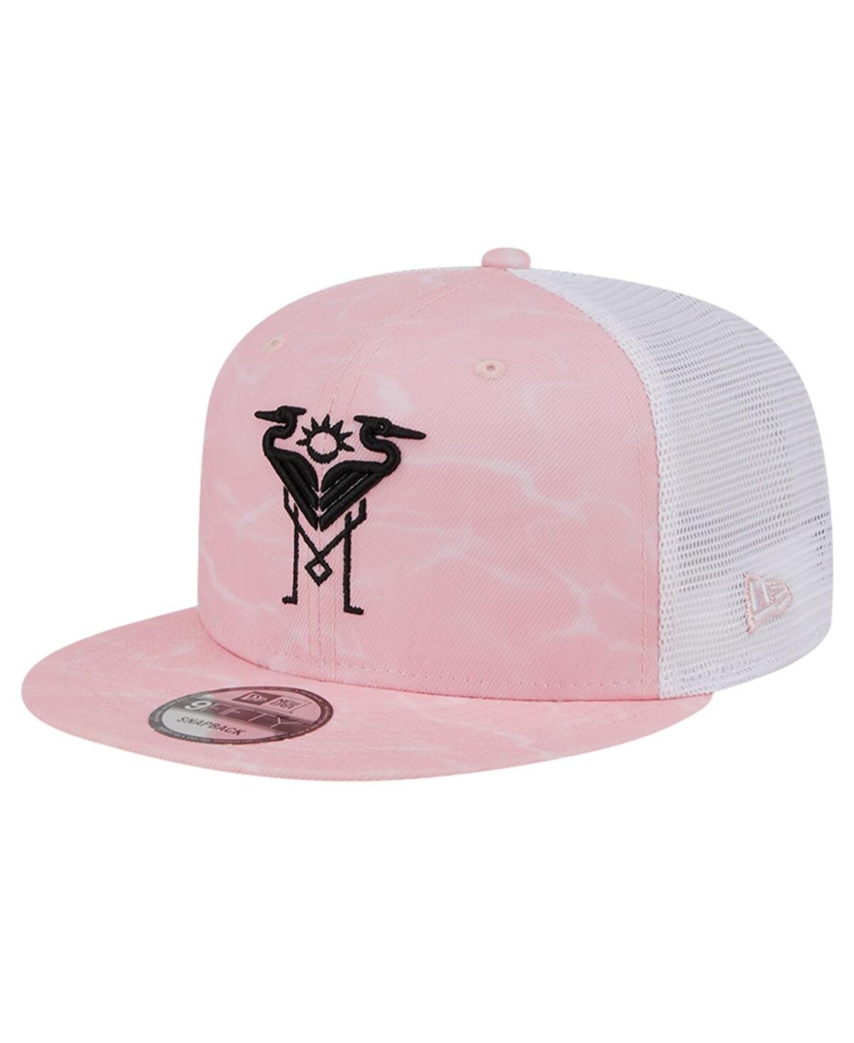 New Era Men's  Pink Inter Miami Cf Flow 9fifty Trucker Snapback Hat