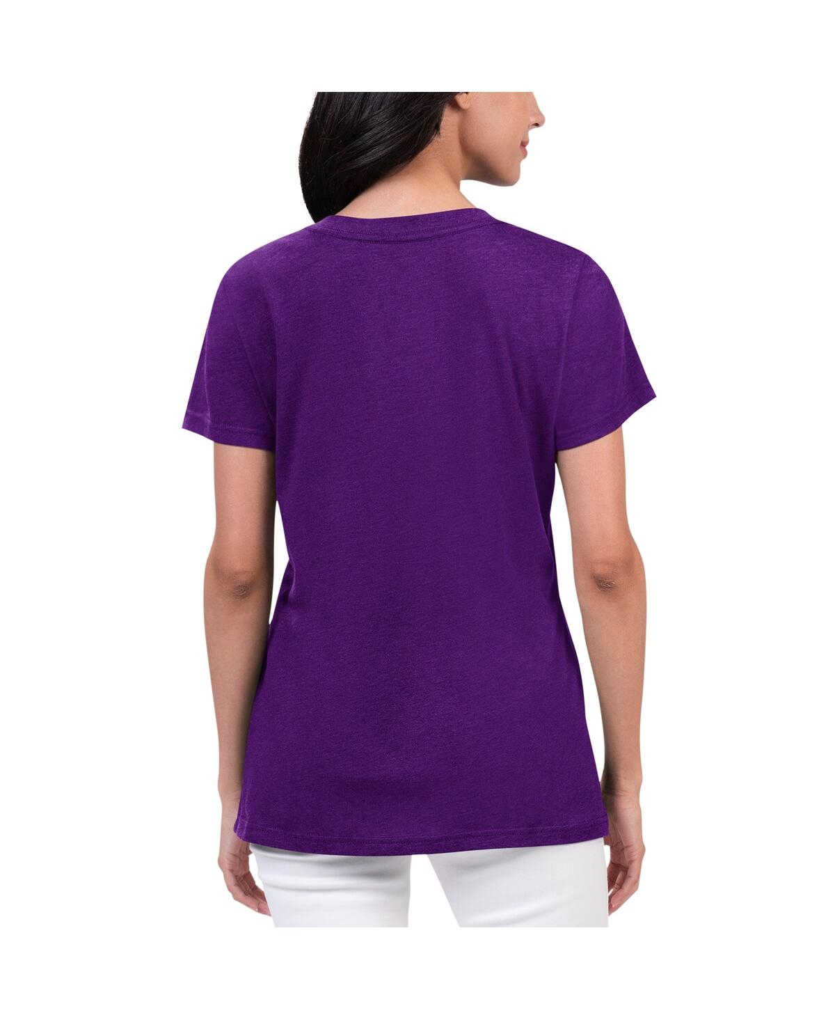 Shop G-iii 4her By Carl Banks Women's  Purple Alex Bowman Key Move V-neck T-shirt