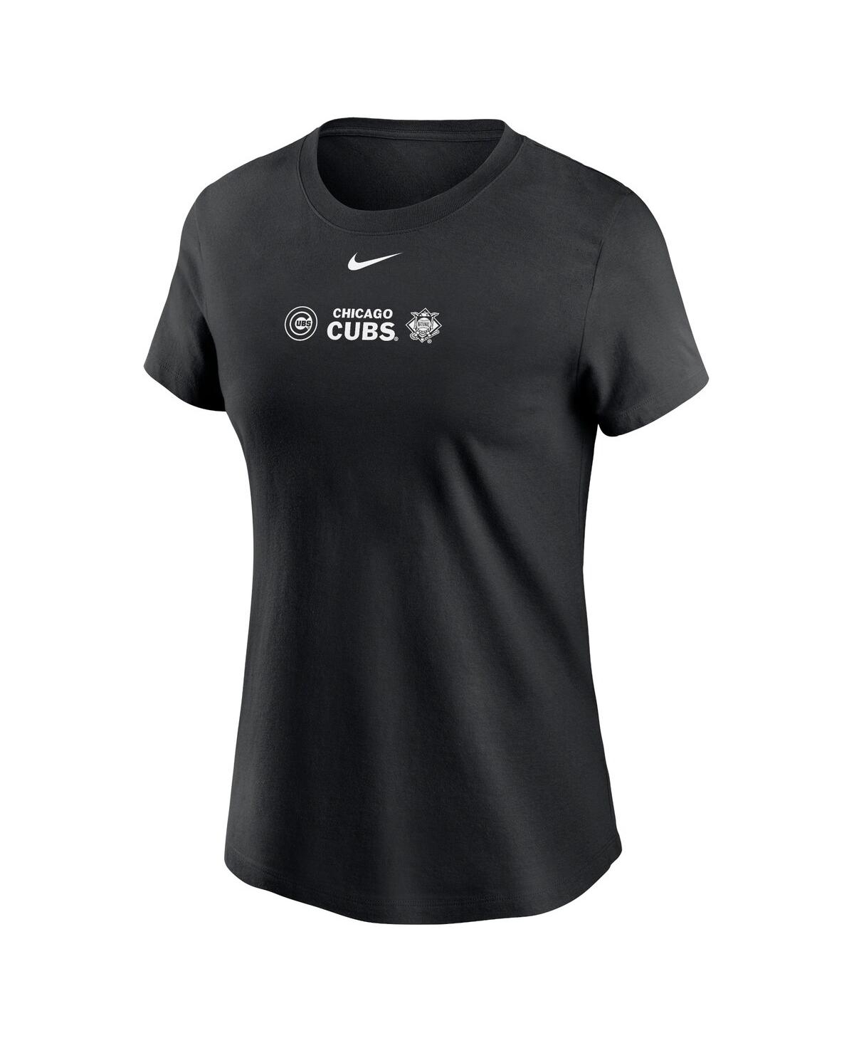 Nike Black Chicago Cubs Over Shoulder T-shirt In Black