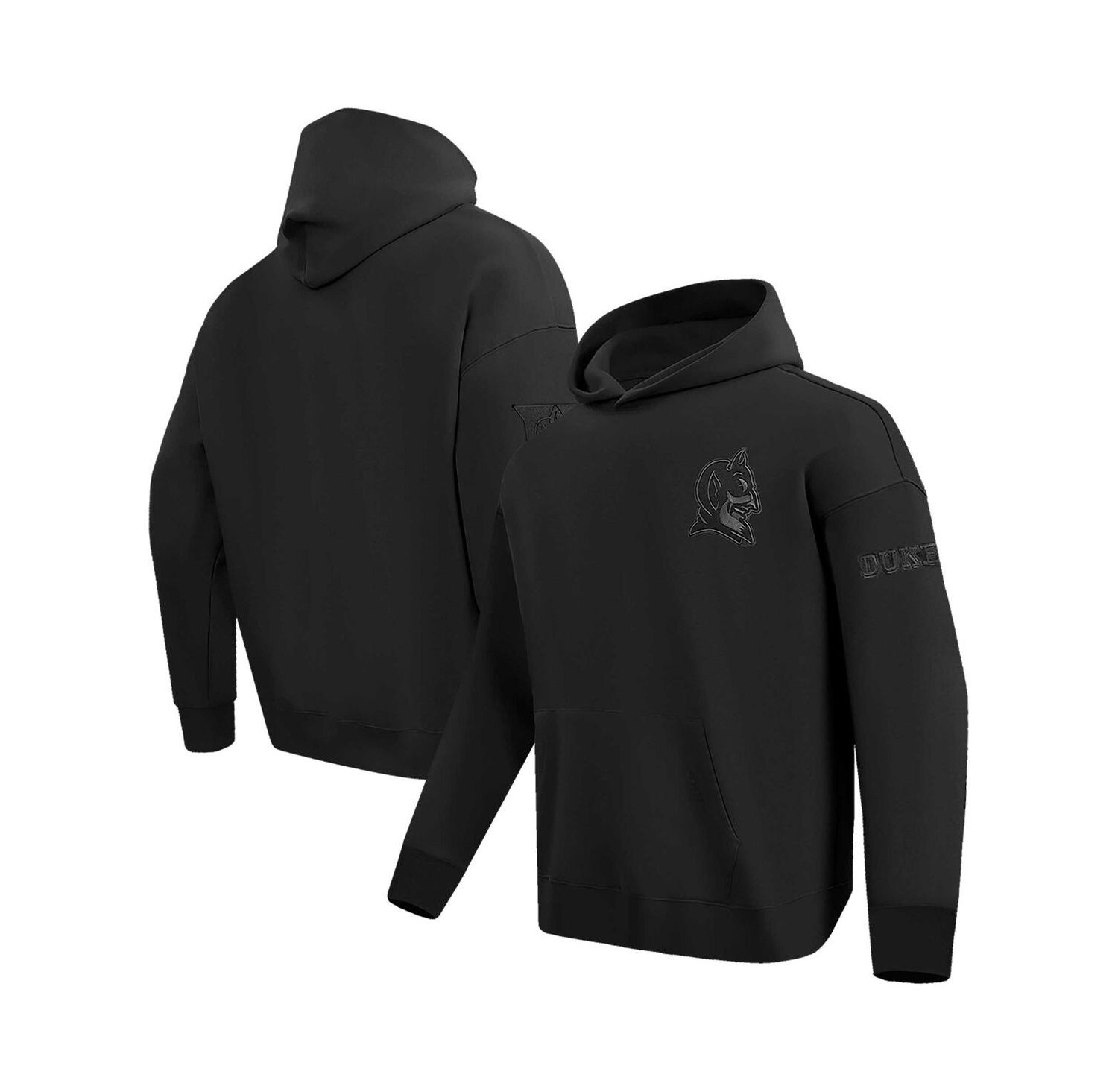 Men's Black Duke Blue Devils Neutral Pullover Hoodie