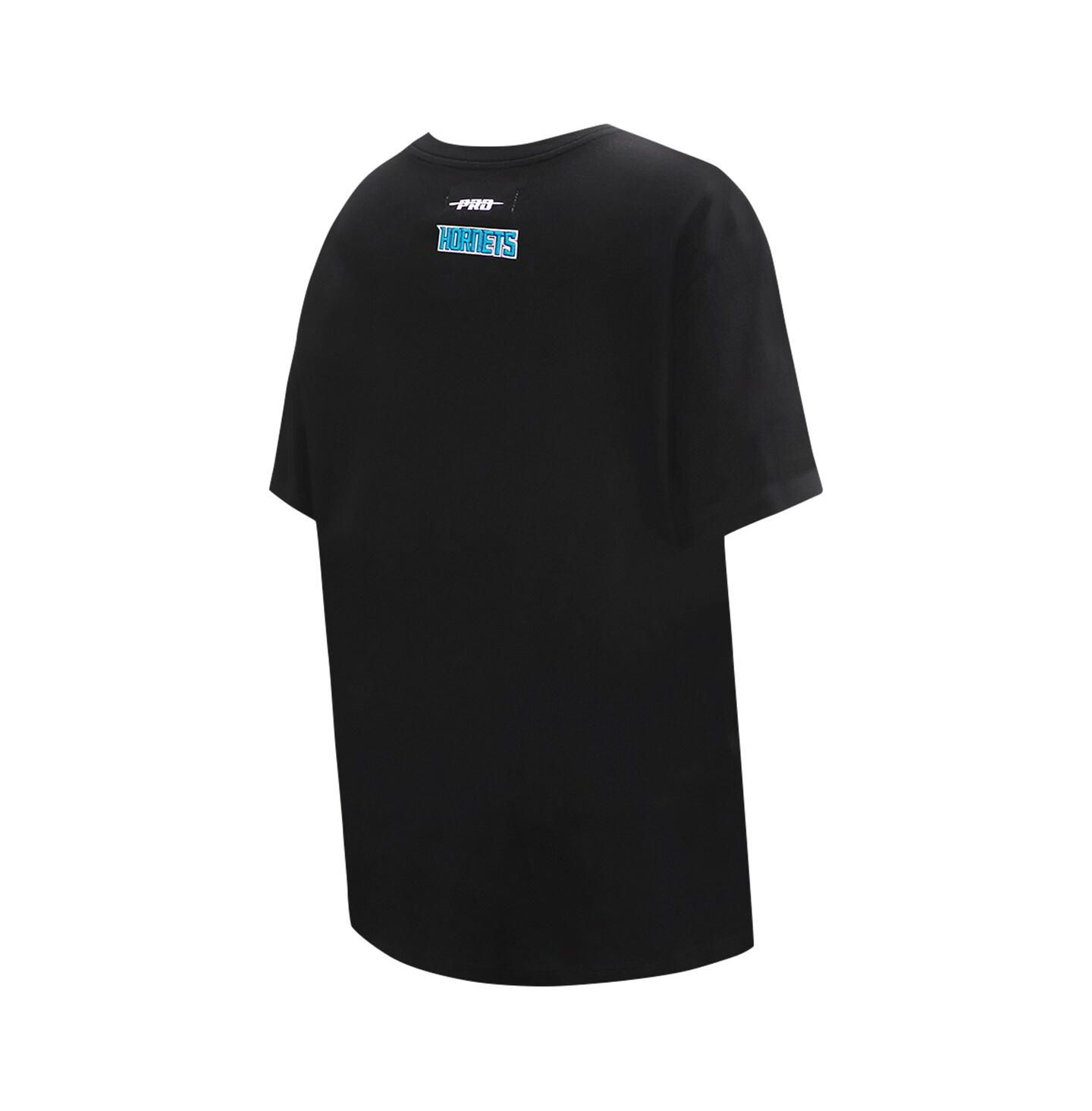 Женская футболка Pro Standard Black Charlotte Hornets Script Boyfriend — фото 2