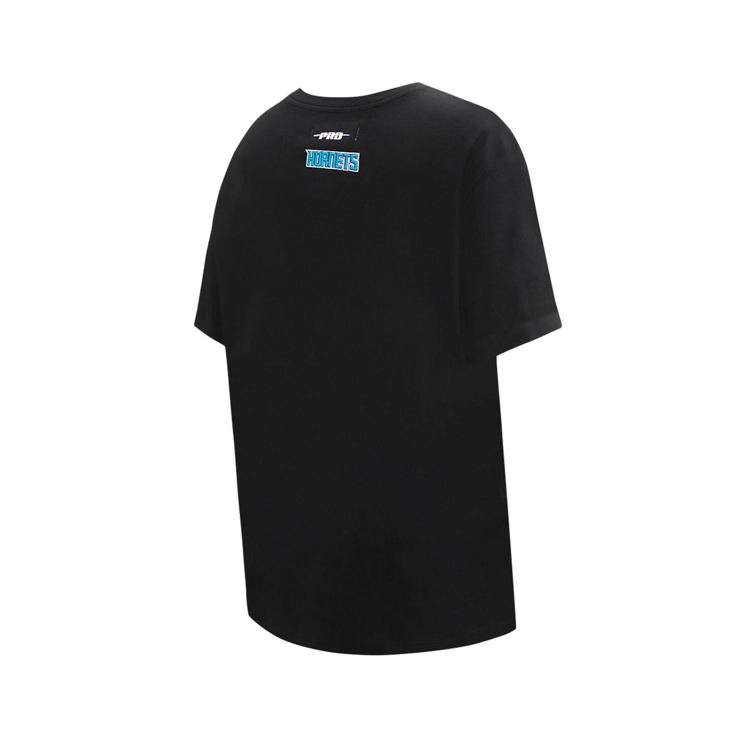 Women's Black Charlotte Hornets Script Boyfriend T-shirt