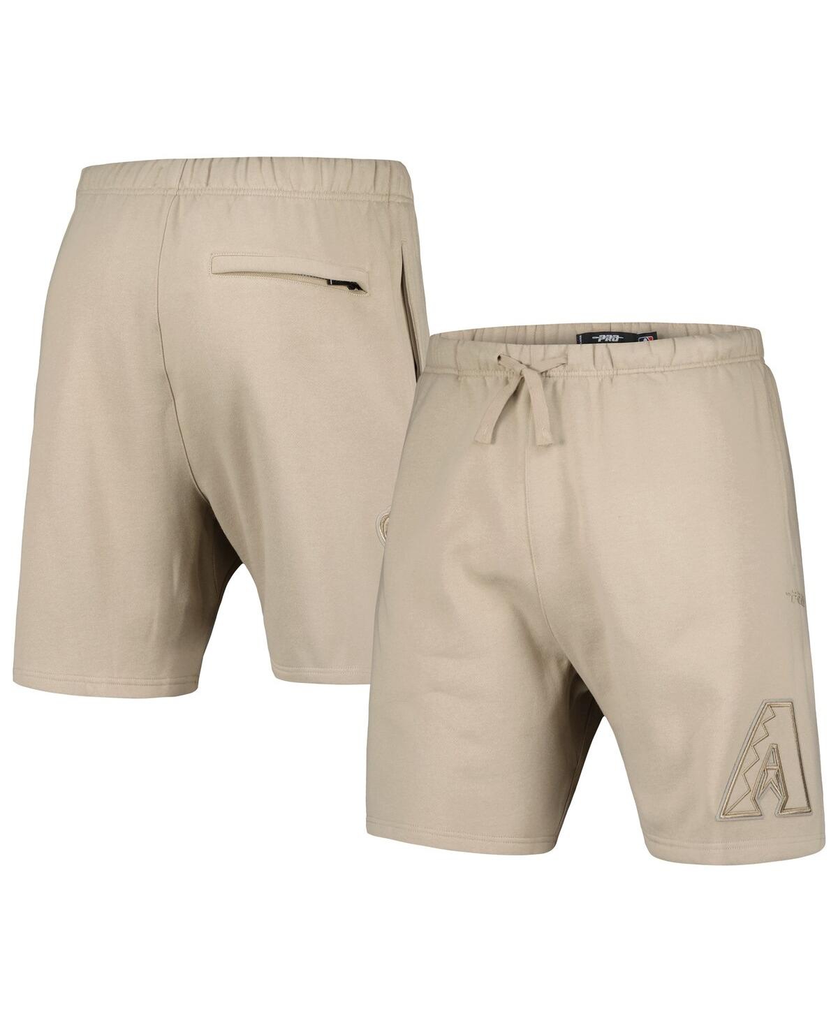 Shop Pro Standard Men's  Khaki Arizona Diamondbacks Neutral Fleece Shorts