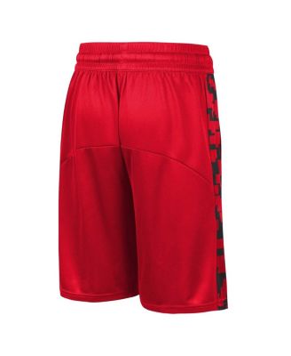 Big Boys Red Chicago Bulls Courtside Starting Five Team Shorts