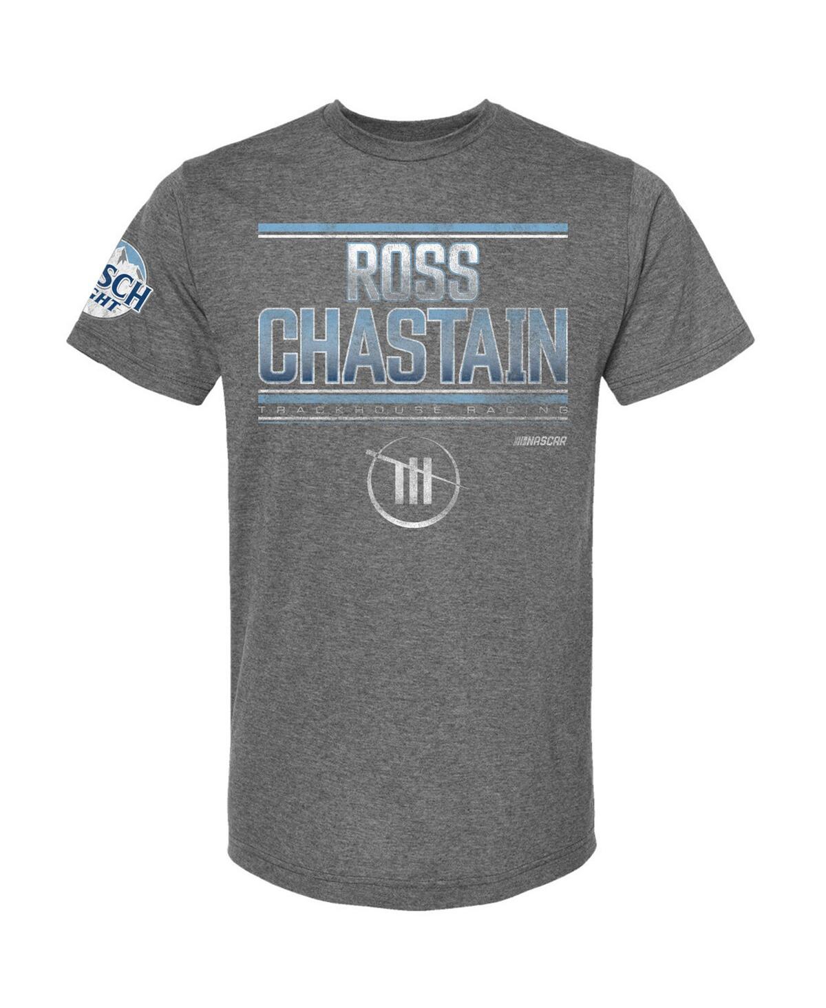 Shop Trackhouse Racing Team Collection Men's  Heather Charcoal Ross Chastain Pole Sitter T-shirt