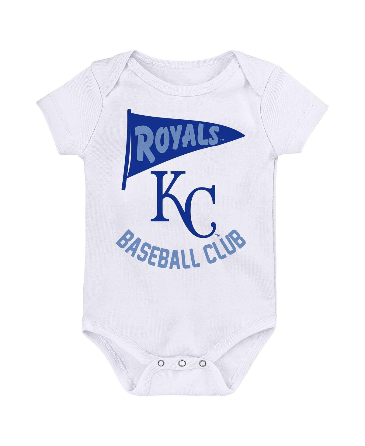 Baby Boys and Girls Fanatics Kansas Citys Fan Pennant 3-Pack Bodysuit Set