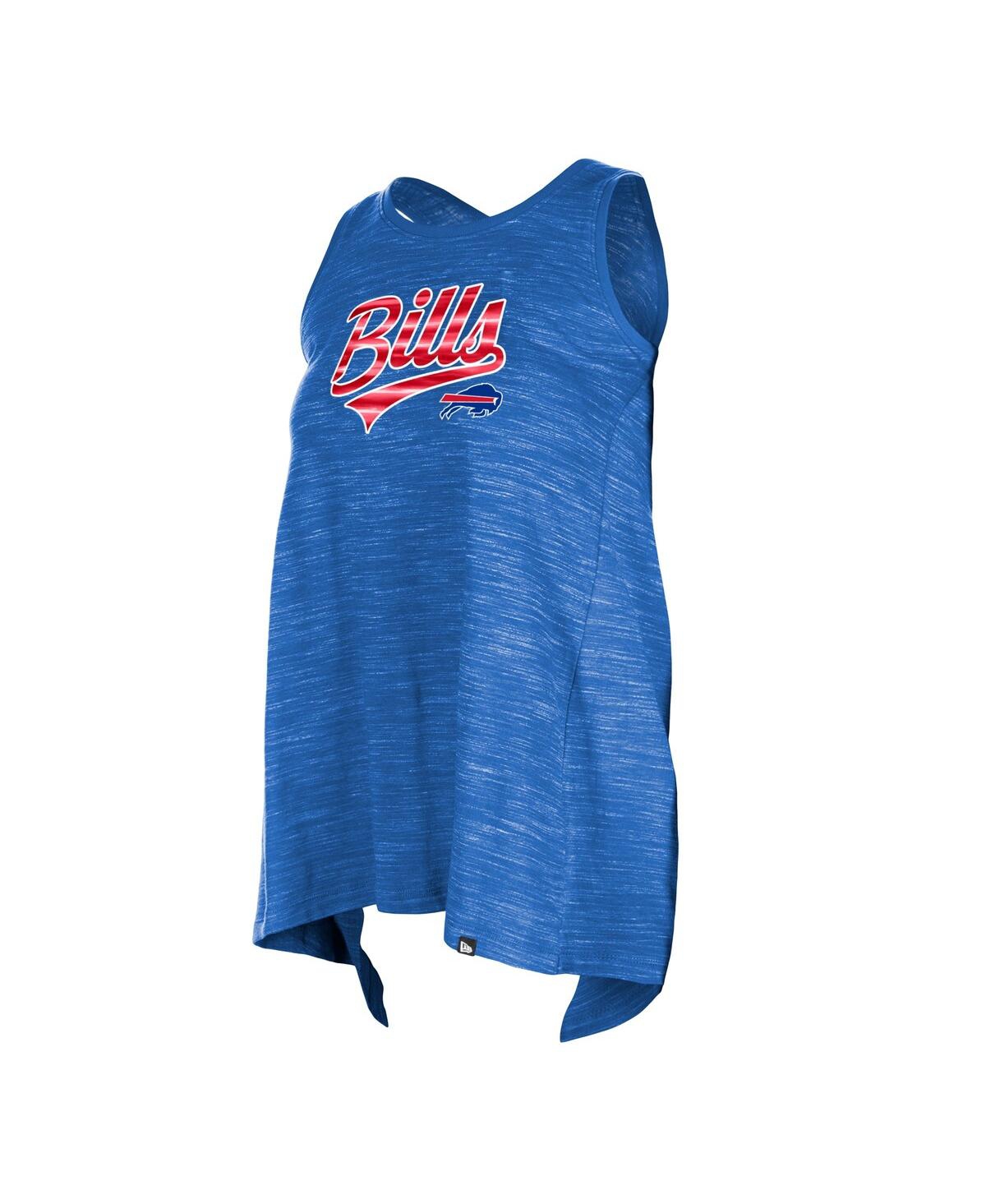 NEW ERA WOMEN'S NEW ERA ROYAL BUFFALO BILLS SPACE DYE ACTIVE TANK TOP 