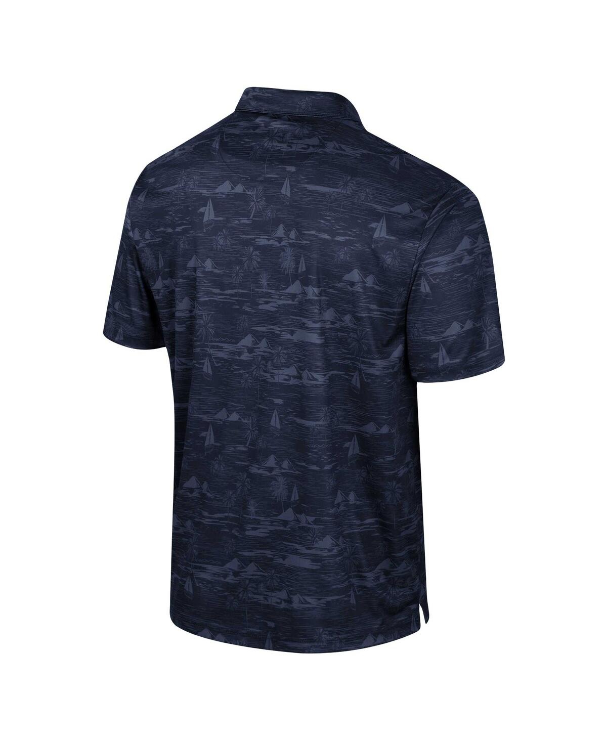 Shop Colosseum Men's  Navy Arizona Wildcats Daly Print Polo Shirt