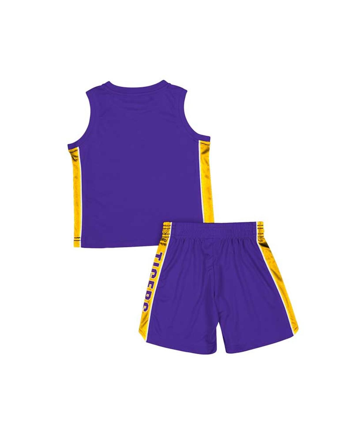 Shop Colosseum Toddler Boys And Girls  Purple Lsu Tigers Vecna Tank Top And Shorts Set