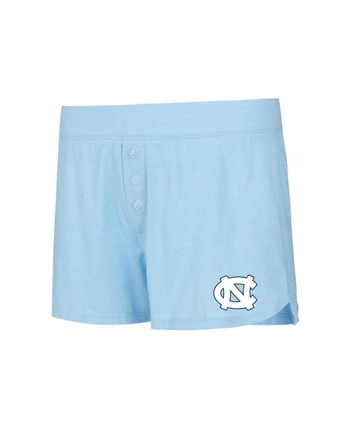 Women's Concepts SportNorth Carolina Tar Heels Team Color Long Sleeve T-shirt and Shorts Set - Light Blue