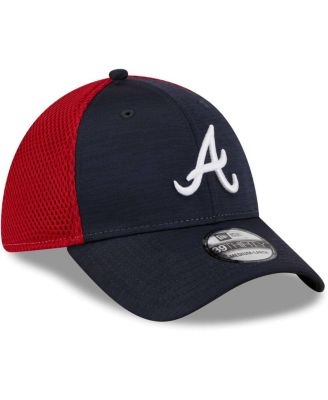 Men's Navy Atlanta Braves Neo 39THIRTY Flex Hat