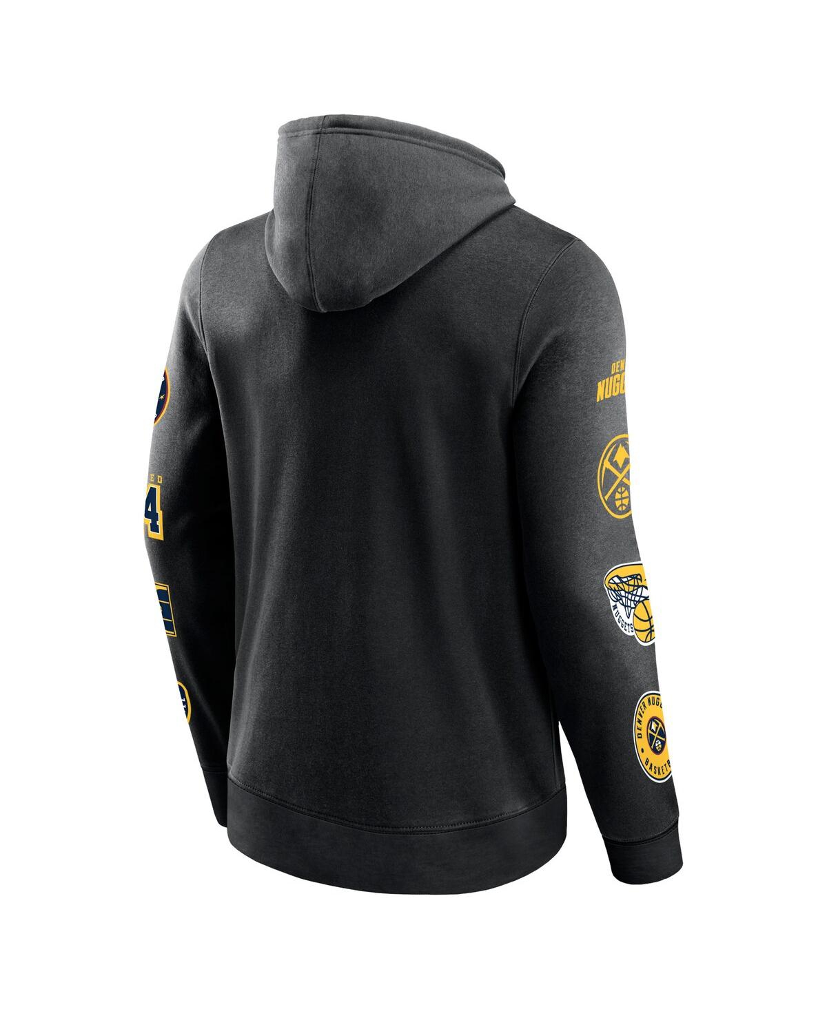 Shop Fanatics Men's  Black Denver Nuggets Home Court Pullover Hoodie