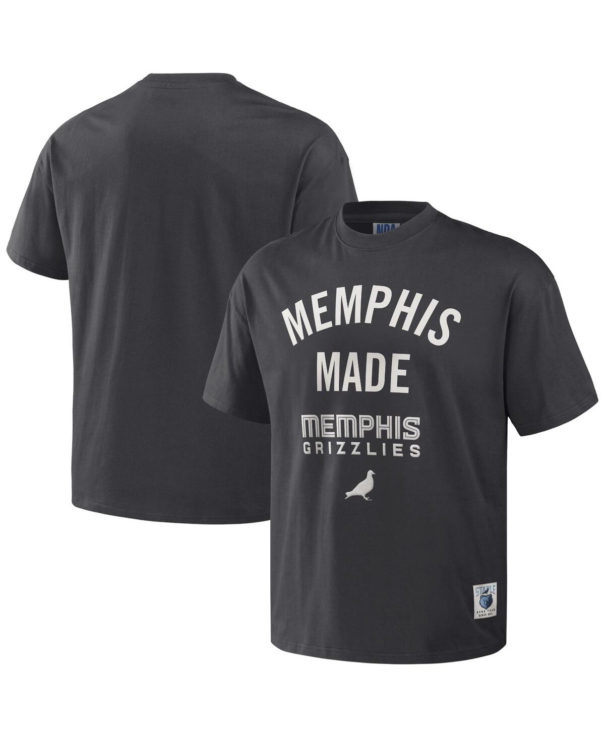 Men's Nba x Staple Anthracite Memphis Grizzlies Heavyweight Oversized T-shirt - Anthracite