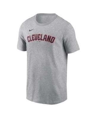 Men's Jos&eacute; Ramírez Gray Cleveland Guardians Fuse Name and Number T-shirt