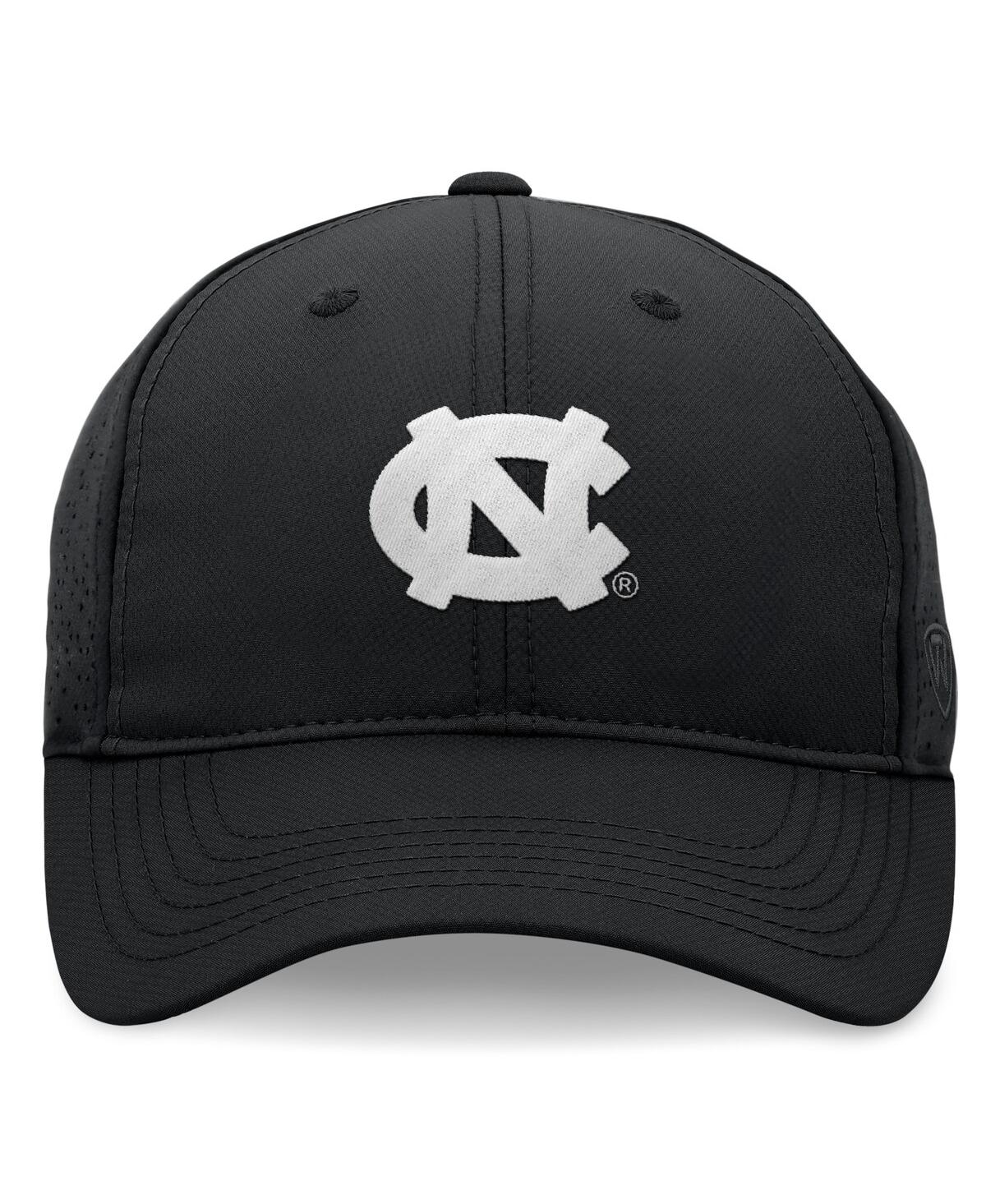Shop Top Of The World Men's  Black North Carolina Tar Heels Liquesce Trucker Adjustable Hat