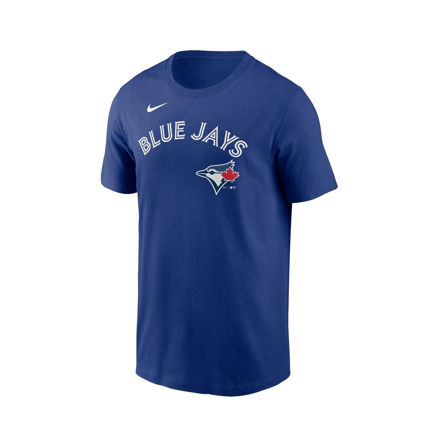 Мужская футболка Nike Royal Toronto Blue Jays Fuse Wordmark — фото 3