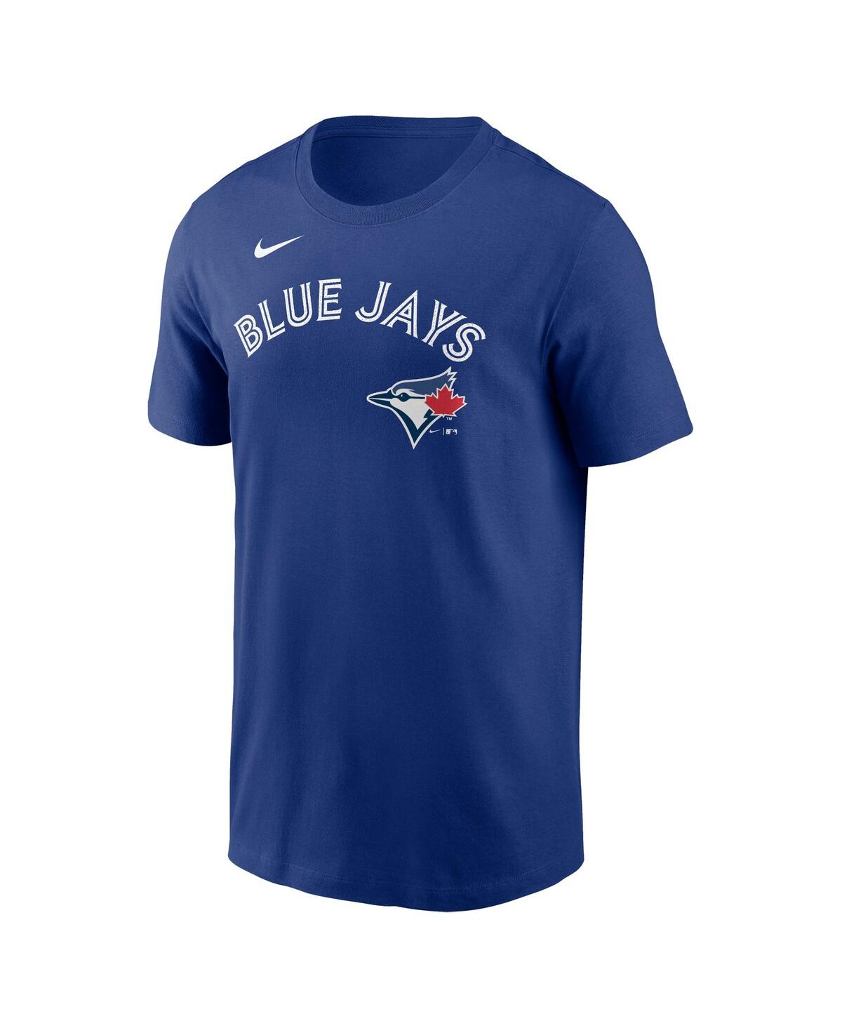 Shop Nike Men's  Royal Toronto Blue Jays Fuse Wordmark T-shirt