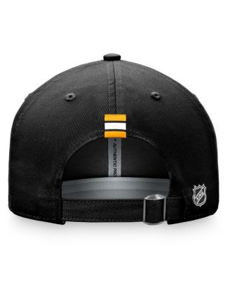 Women's Black Boston Bruins Authentic Pro Rink Adjustable Hat