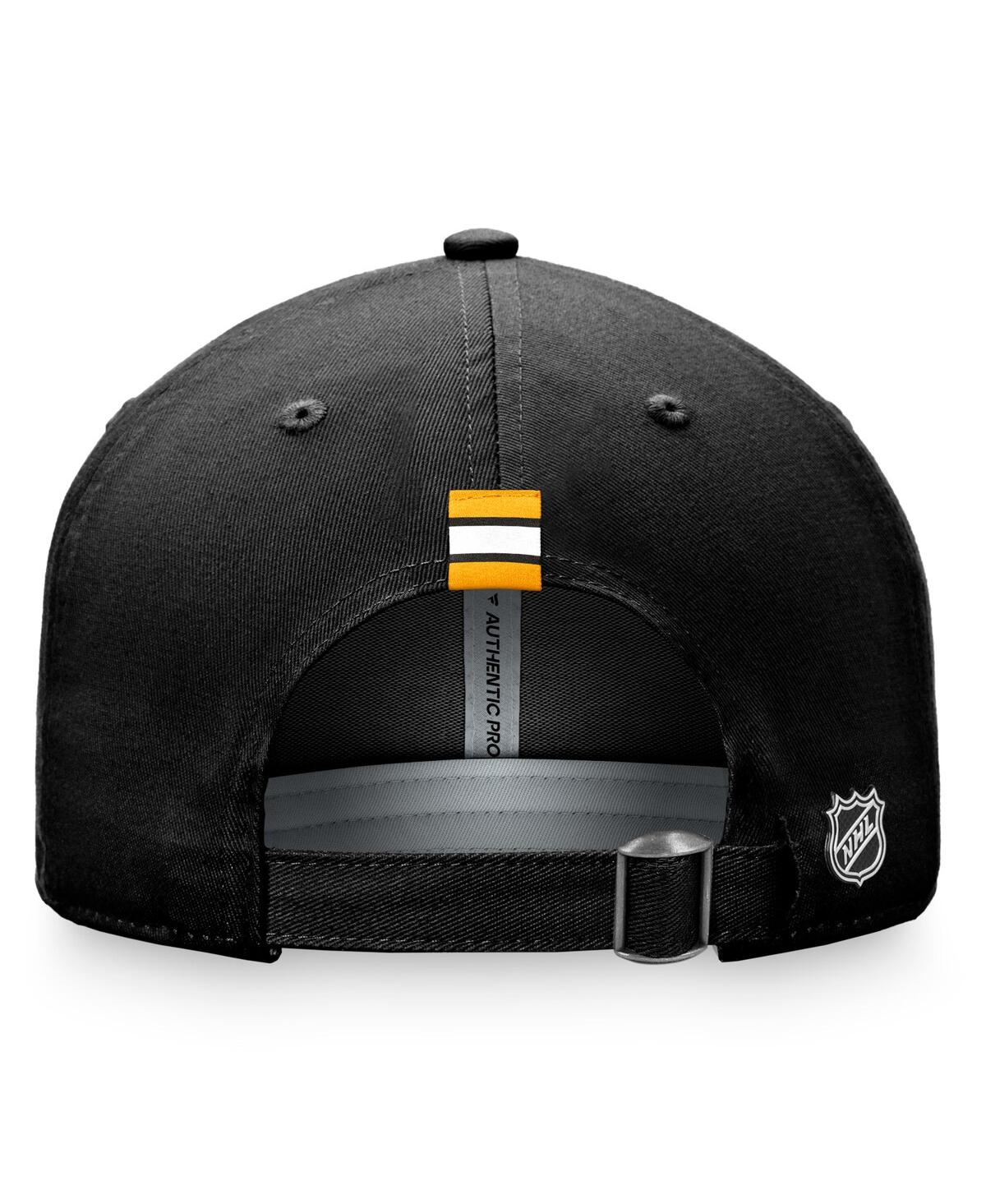 Fanatics Women's  Black Boston Bruins Authentic Pro Rink Adjustable Hat In Black