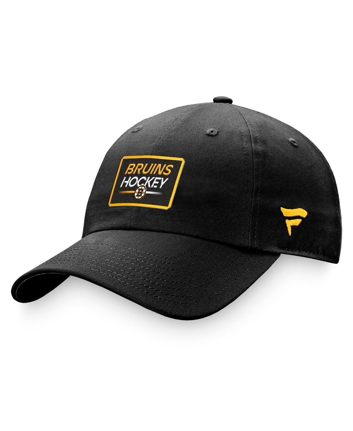 Fanatics Women's  Black Boston Bruins Authentic Pro Rink Adjustable Hat