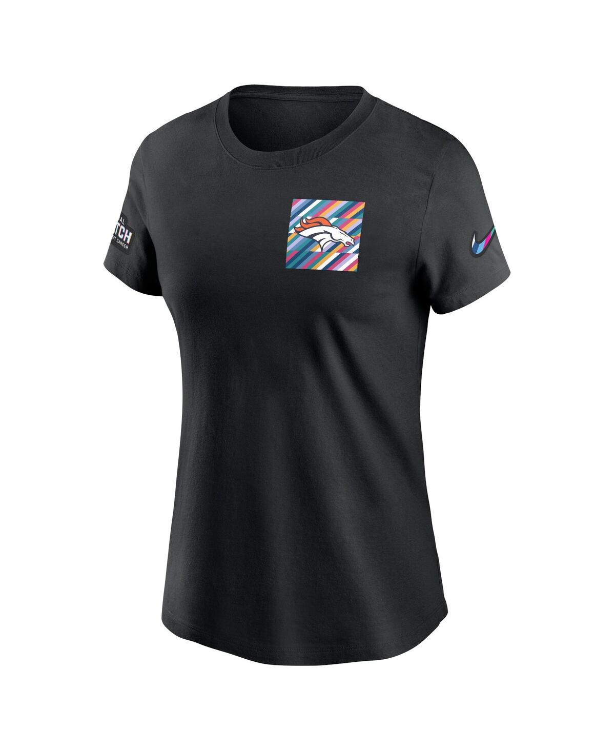Nike Denver Broncos Crucial Catch Sideline  Women's Nfl T-shirt In Black