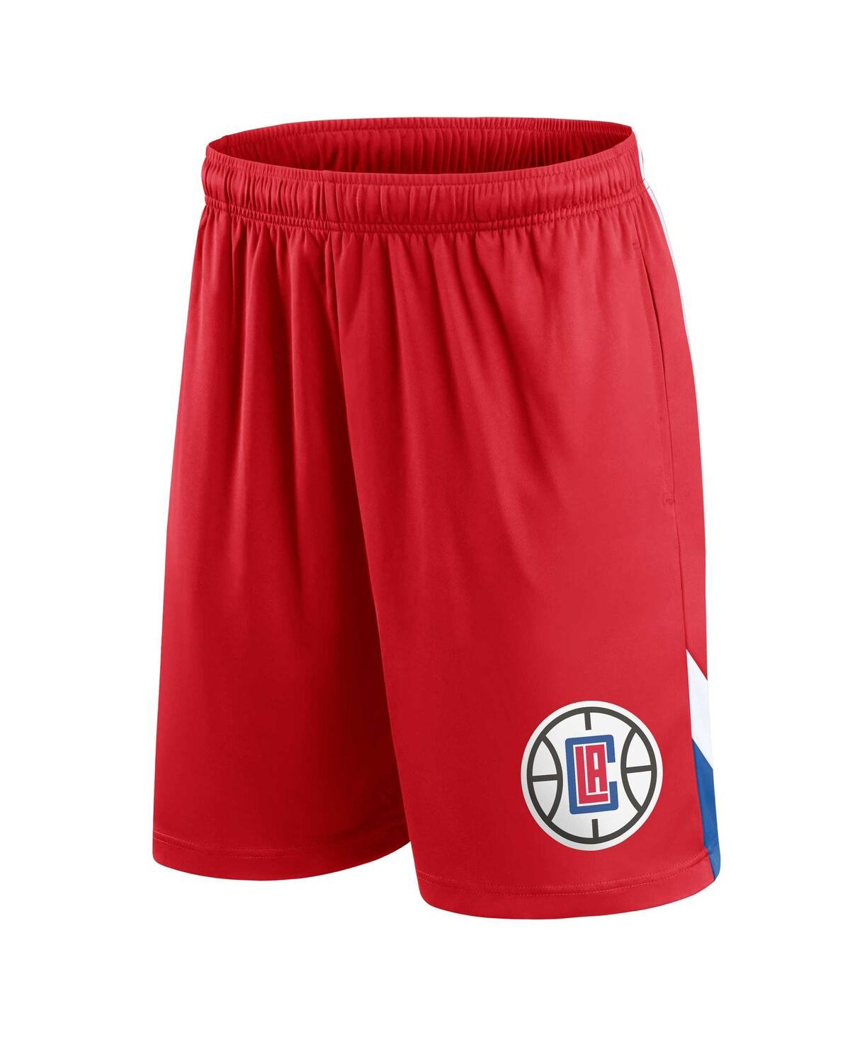 Shop Fanatics Men's  Red La Clippers Slice Shorts
