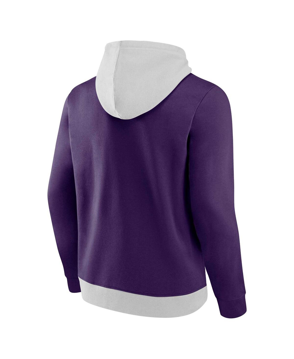 Men's Fanatics Purple Phoenix Suns Arctic Colorblock Pullover Hoodie - Purple