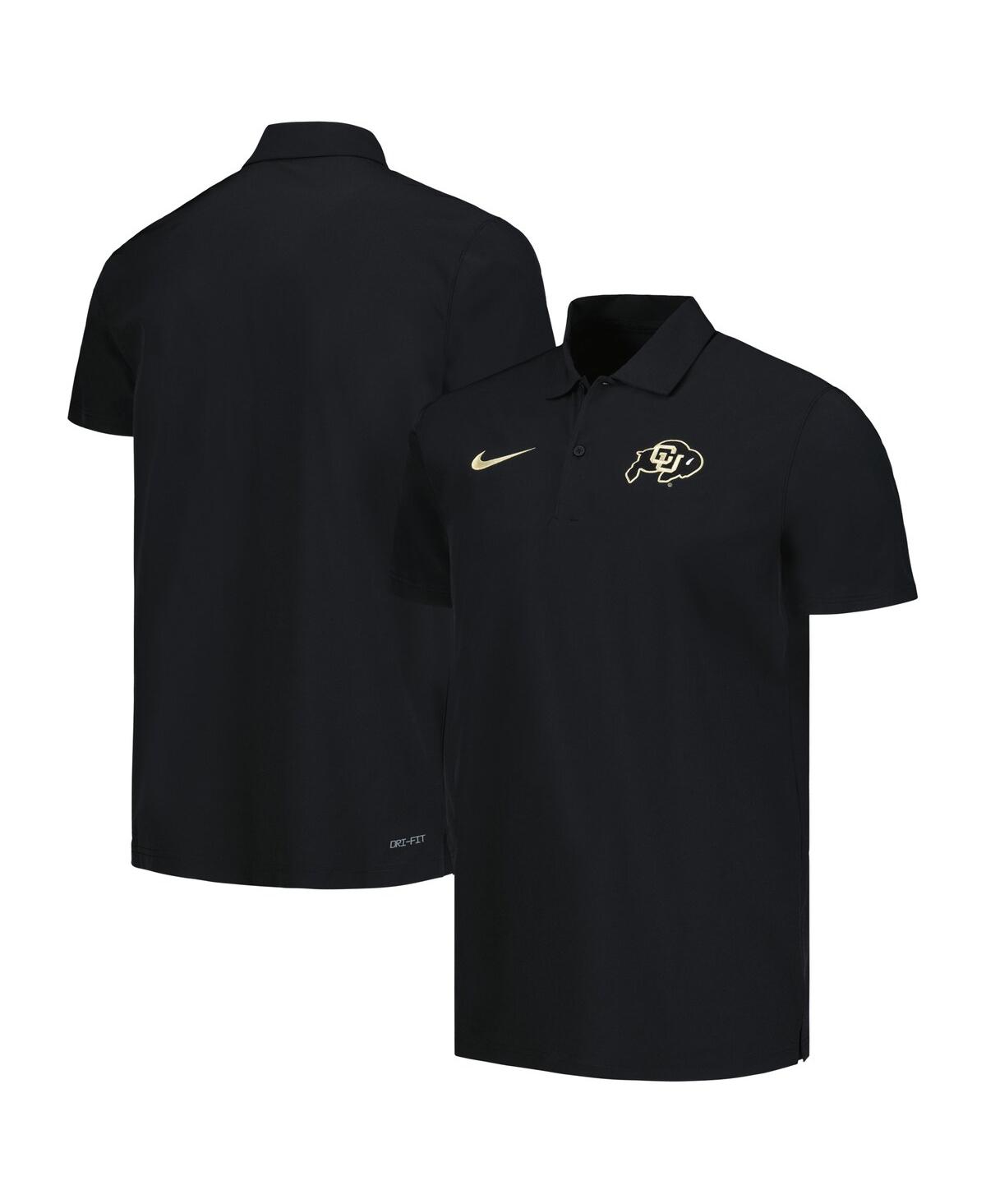 Shop Nike Men's  Black Colorado Buffaloes Sideline Polo Shirt