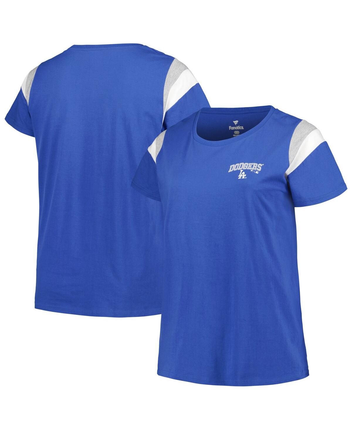 Women's Profile Royal Los Angeles Dodgers Plus Size Crew Neck T-shirt - Royal
