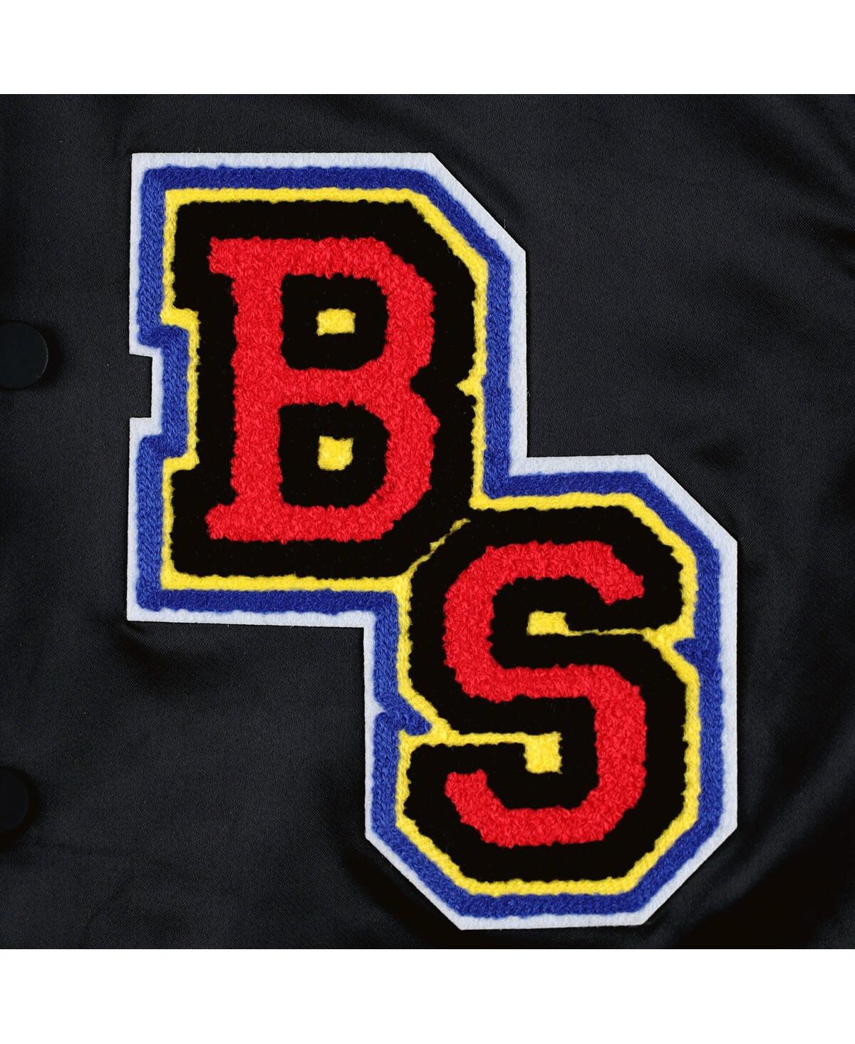 Men's Freeze MaxThe Simpsons Bart Simpson Satin Full-Snap Jacket - Black