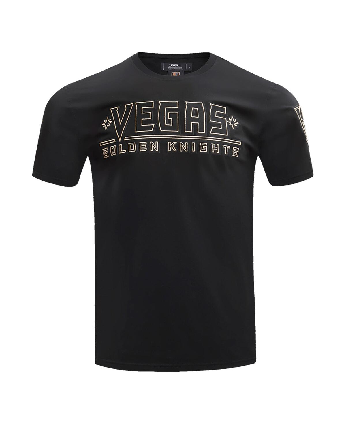 Pro Standard Black Vegas Golden Knights Wordmark T-shirt In Black
