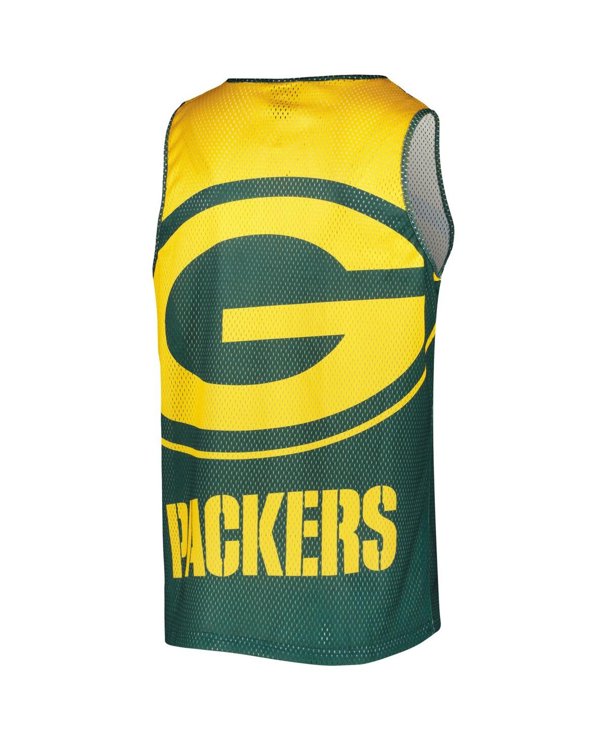 Shop Foco Men's  Green Green Bay Packers Colorblock Mesh V-neck Tank Top And Shorts Set