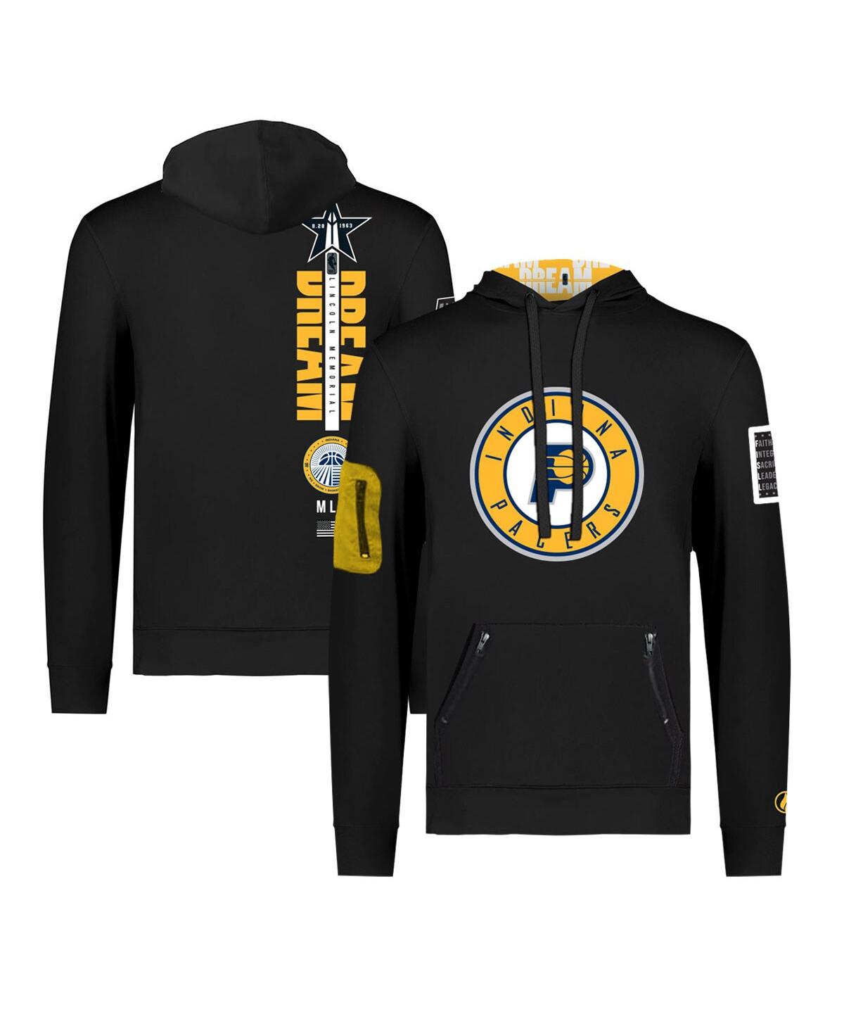 Men's and Women's Fisll x Black History Collection Black Indiana Pacers Pullover Hoodie - Black