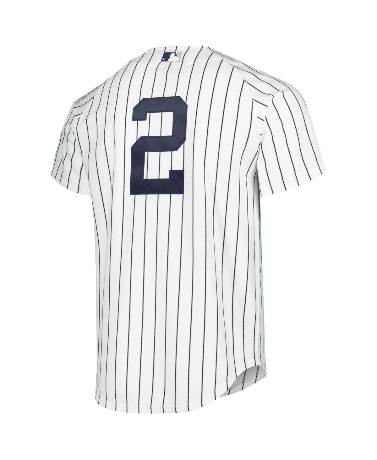 Men's Mitchell & Ness Derek Jeter White New York Yankees Cooperstown Collection Authentic Jersey