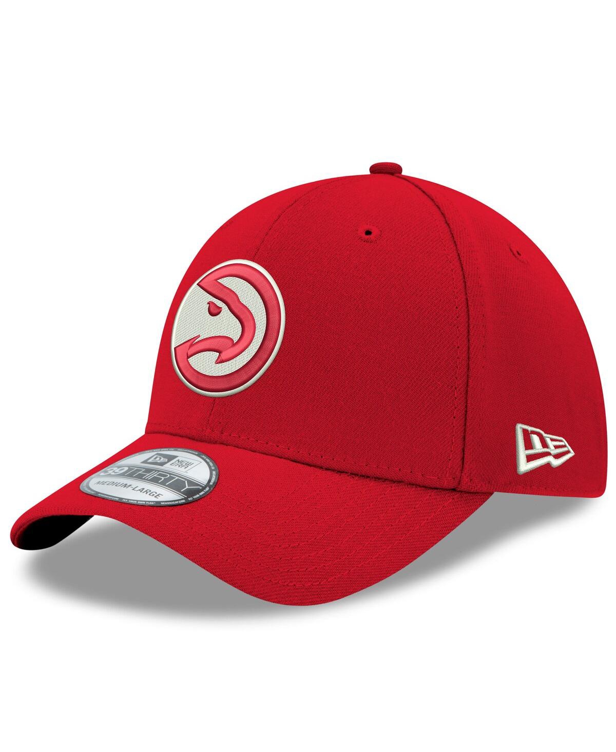 New Era Men's  Red Atlanta Hawks Team Classic 39thirty Flex Hat