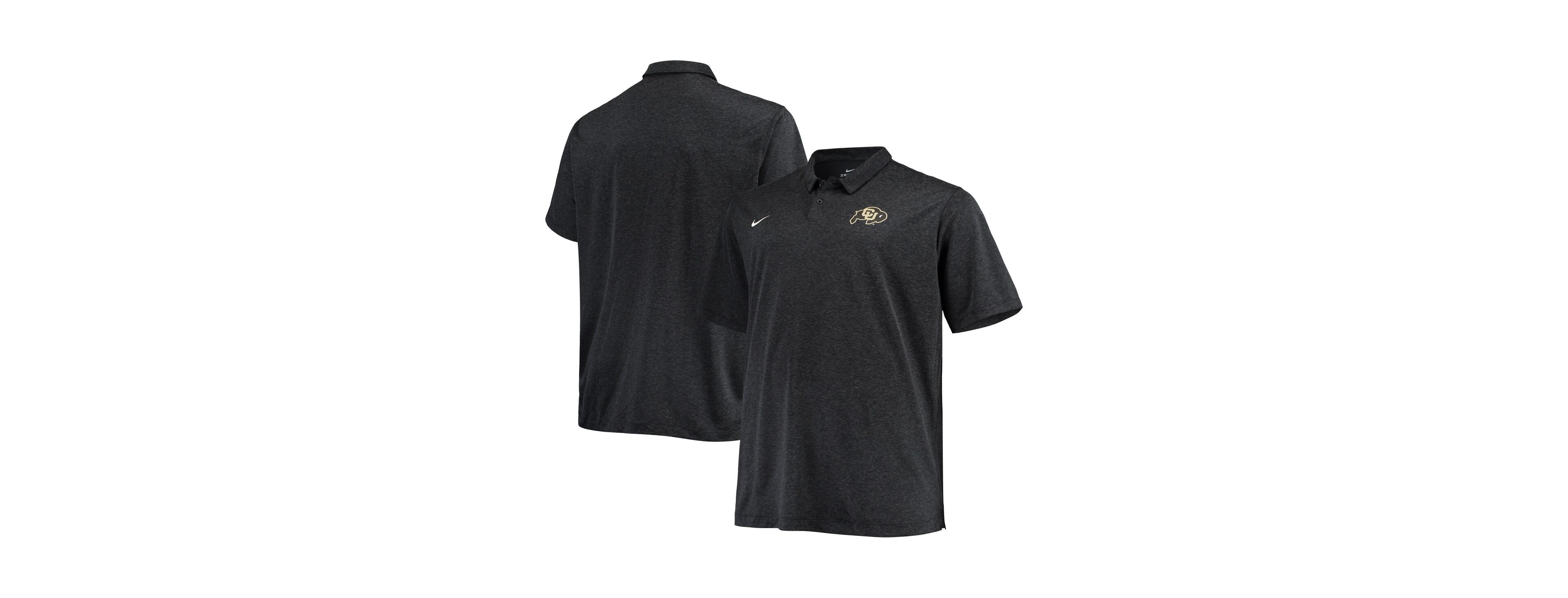 Men's Nike Heathered Black Colorado Buffaloes Big and Tall Performance Polo Shirt