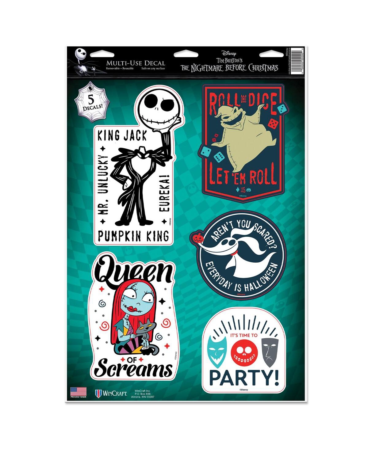 Wincraft The Nightmare Before Christmas 11" X 17" Multi-use Decal Sheet