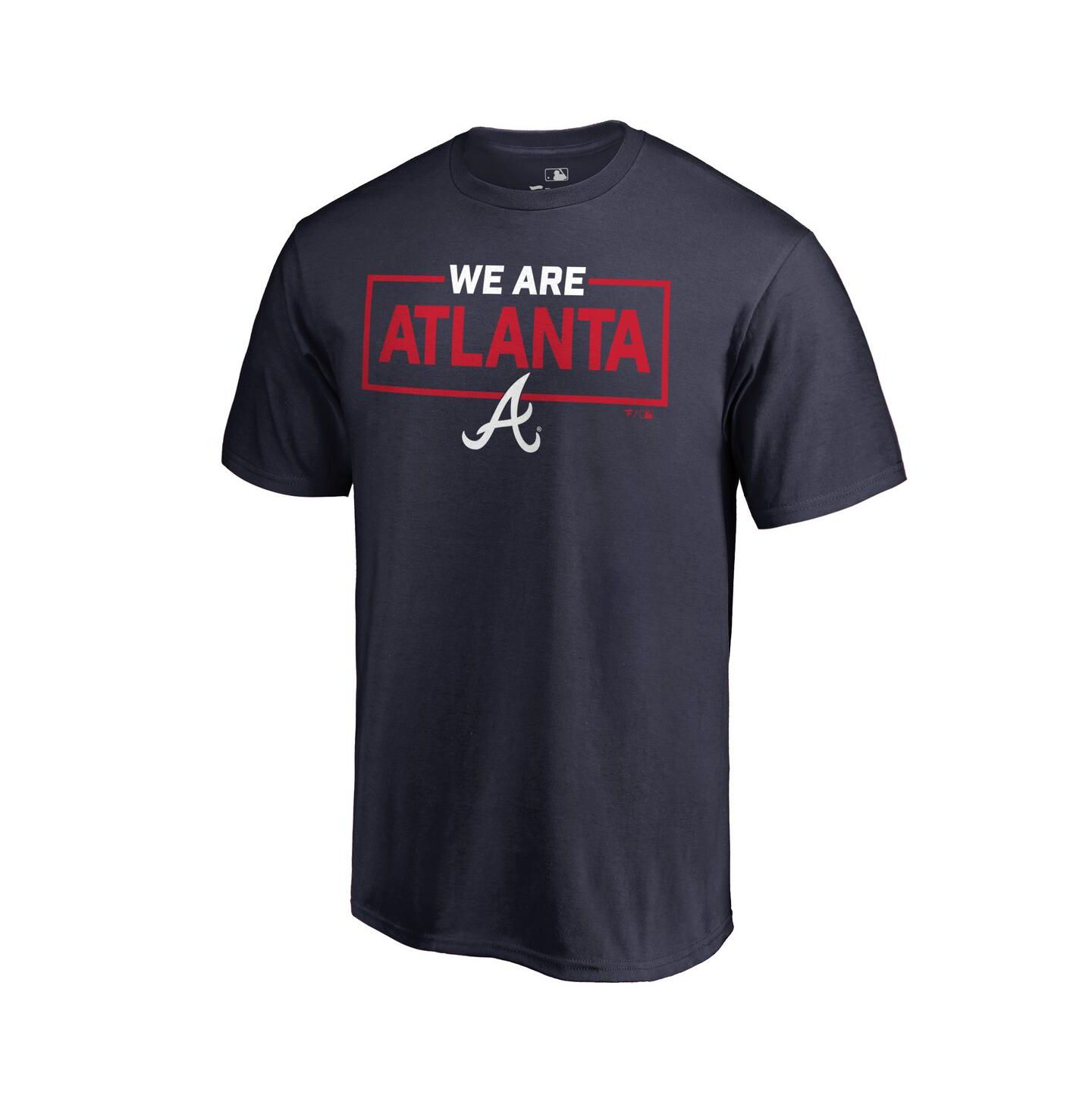 Мужская футболка Fanatics Navy Atlanta Braves We Are Icon — фото 1
