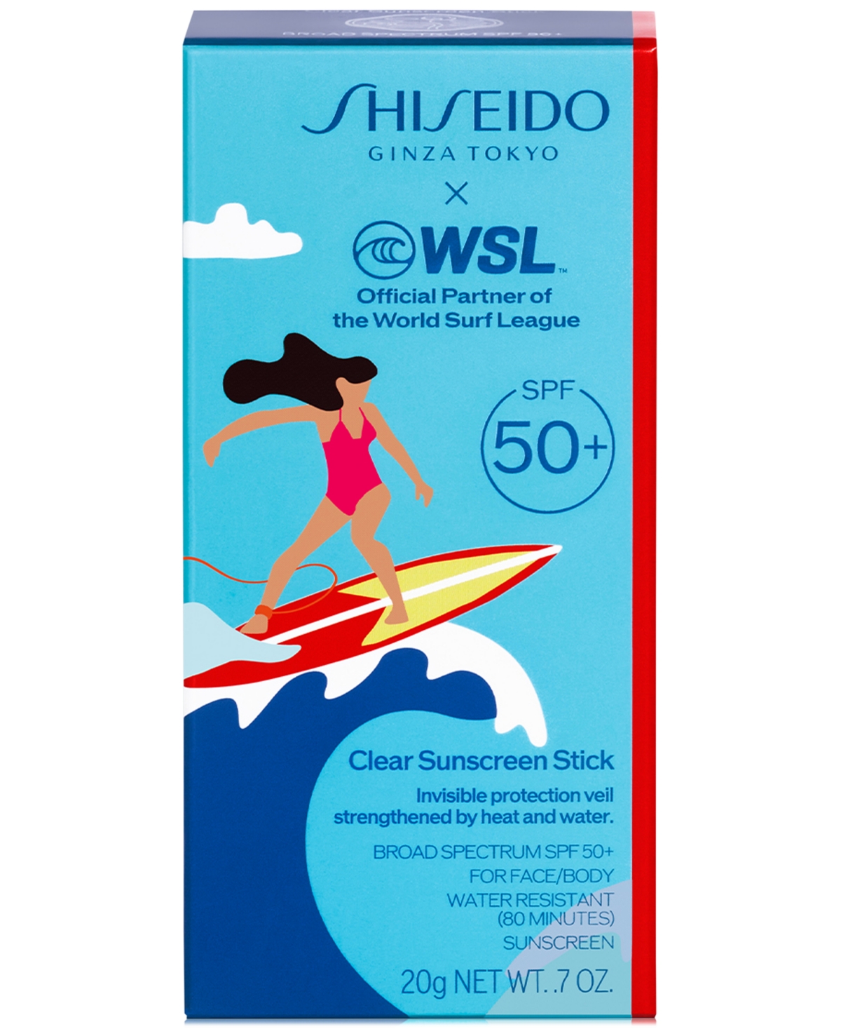 Shiseido Limited-Edition World Surf League Clear Sunscreen Stick Spf 50+