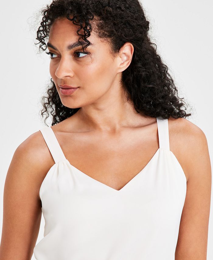 Anne Klein Women's V-Neck Sleeveless Top - Macy's